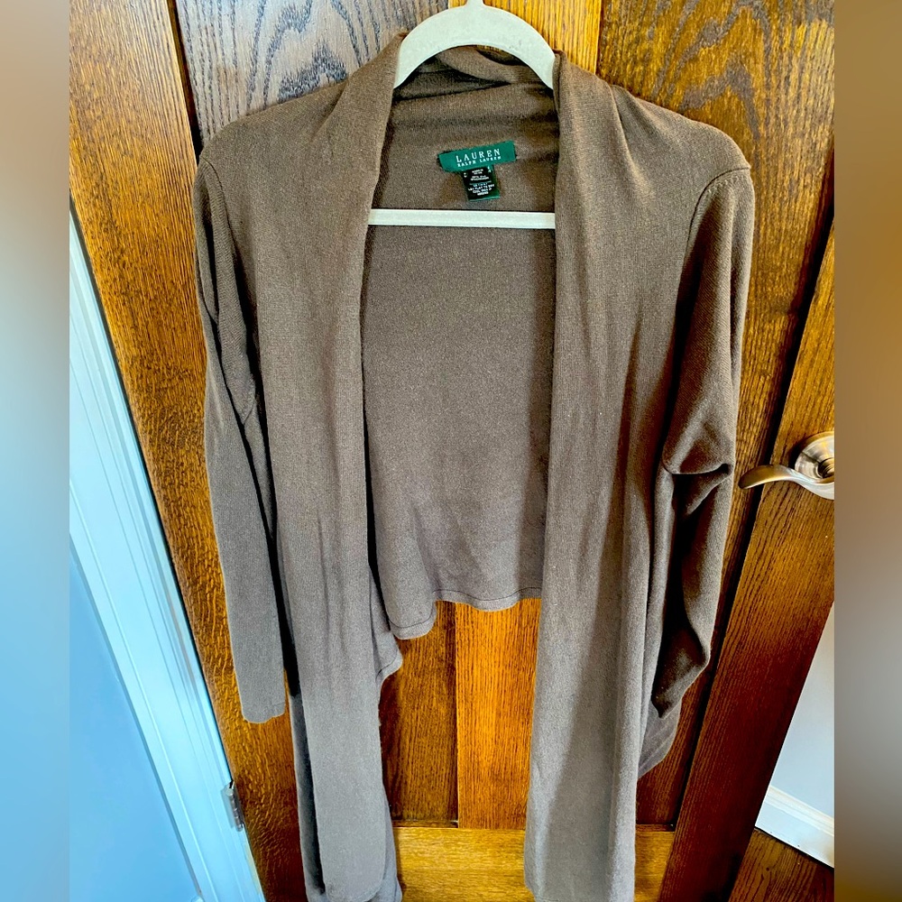 Ralph Lauren silk and cashmere blend wrap sweater